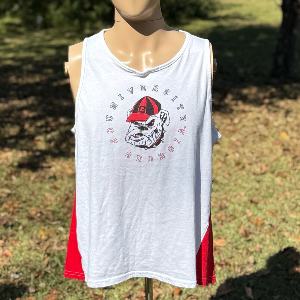 Men’s Russell University of Georgia Bulldog Tank Top Size XL (CBM0002)